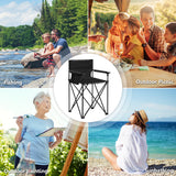 NNECW Folding Camping Chair with Detachable Armrests