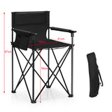 NNECW Folding Camping Chair with Detachable Armrests