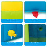 NNECW Inflatable Jumping Castle Water Slide with Splash Pool with Blower