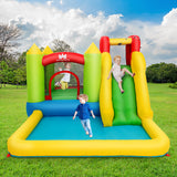 NNECW Inflatable Jumping Castle Water Slide with Splash Pool with Blower