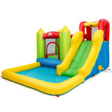 NNECW Inflatable Jumping Castle Water Slide with Splash Pool without Blower