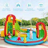 NNECW Inflatable Water Park Jumping Castle with 680W Electric Air Blower for Kids