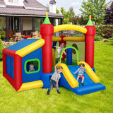 NNECW 7-in-1 Kids Bounce House with 100 Ocean Balls no Blower