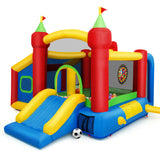 NNECW 7-in-1 Kids Bounce House with 100 Ocean Balls no Blower