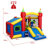 NNECW 7-in-1 Kids Bounce House with 100 Ocean Balls no Blower