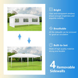 NNECW 6m x 3 m Outdoor Canopy Tent with 4 Removable Sidewalls & Carrying Bag