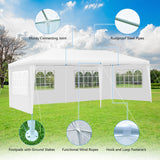 NNECW 6m x 3 m Outdoor Canopy Tent with 4 Removable Sidewalls & Carrying Bag