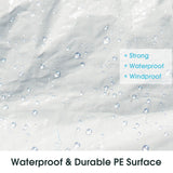 NNECW 3m x 9m Outdoor Waterproof Canopy with Connection Stakes & Ropes