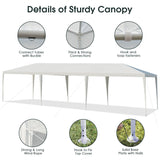 NNECW 3m x 9m Outdoor Waterproof Canopy with Connection Stakes & Ropes