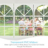 NNECW Waterproof Gazebo Tent with 6 Removable Side Panels for Party