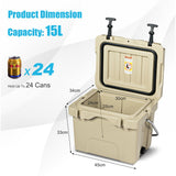 NNECW Portable Ice Chest with Cup Holders for Camping Coffee