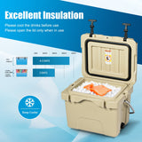 NNECW Portable Ice Chest with Cup Holders for Camping Coffee