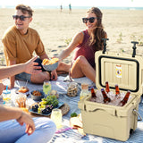 NNECW Portable Ice Chest with Cup Holders for Camping Coffee
