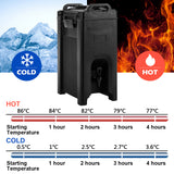 NNECW Insulated Beverage Server with Faucet for Restaurant
