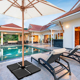 NNECW 4PCS Umbrella Base with Handle & Funnel for Patio