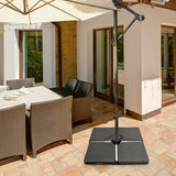 NNECW 4PCS Umbrella Base with Handle & Funnel for Patio