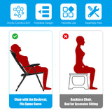 NNECW 4-Piece Patio Folding Recliner Chairs