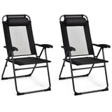 NNECW 2 Pieces Adjustable Reclining Chairs with Headrest