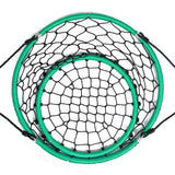 NNECW Net Hanging Swing Chair with Adjustable Hanging Ropes for Outdoor-Green