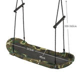 NNECW Outdoor Platform Swing with Soft Handles and Adjustable Height