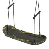 NNECW Outdoor Platform Swing with Soft Handles and Adjustable Height