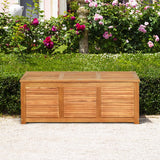 NNECW Wood Storage Box with Large Storage Space for Patio & Backyard
