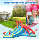 NNECW Inflatable Water Slide with Climbing Wall without Blower