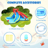 NNECW Inflatable Water Slide with Climbing Wall without Blower
