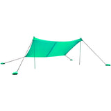 NNECW 3 x 2.8 M Portable Beach Sunshade with Waterproof Carry Bag for Camping Turquoise