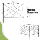 NNECW 5-Panel Folding Wire Fence with Interlocking Design