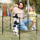 NNECW 5-Panel Folding Wire Fence with Interlocking Design