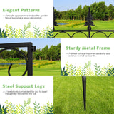 NNECW Metal Decorative Fence with Interlocking Design for Garden