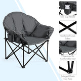NNECW Foldable Lightweight Camping Cushioned Chair