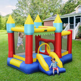 NNECW Inflatable Bounce House with Slide & Basketball & 100 Ocean Balls