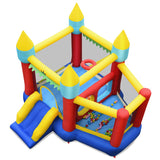 NNECW Inflatable Bouncer with PVC Basketball & Ocean Balls