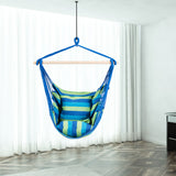 NNECW Hanging Rope Swing Seat with 2 Seats for Outdoor Play-Blue