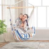 NNECW Hanging Rope Swing Seat with 2 Seats for Outdoor Play-Beige