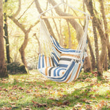 NNECW Hanging Rope Swing Seat with 2 Seats for Outdoor Play-Beige