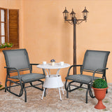 NNECW Outdoor Single Swing Glider Rocking Chair for Backyard