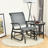 NNECW Outdoor Single Swing Glider Rocking Chair for Backyard