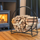 NNECW 76.5cm Fireplace Wood Storage Rack with Spacious Storage Capacity for Living Room/Outdoor
