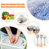 NNECW Portable Hand-Wash Basin with Rolling Wheels for Camping & Party