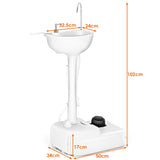 NNECW Portable Hand-Wash Basin with Rolling Wheels for Camping & Party