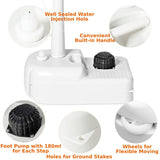 NNECW Portable Hand-Wash Basin with Rolling Wheels for Camping & Party