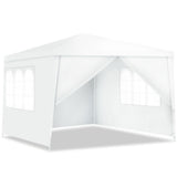 NNECW Outdoor Patio Pavilion Screen Shelter with Large Canopy and Steel Tubes for Garden/Lawn/Patio