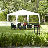 NNECW Outdoor Patio Pavilion Screen Shelter with Large Canopy and Steel Tubes for Garden/Lawn/Patio