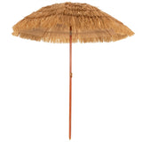 NNECW 2m Thatch Umbrella Tilting Outdoor Beach Patio Sun Shelter Parasol