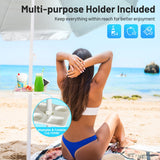 NNECW 2.2M Outdoor Umbrella Potable Sun Shade Shelter Garden Patio Parasol Canopy-Navy