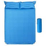 NNECW Self-Inflating Camping Mat with Connectable Design and Pillows for Camping-Blue