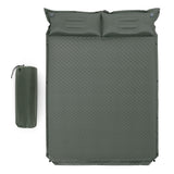 NNECW Self-Inflating Camping Mat with Connectable Design and Pillows for Camping-Green
